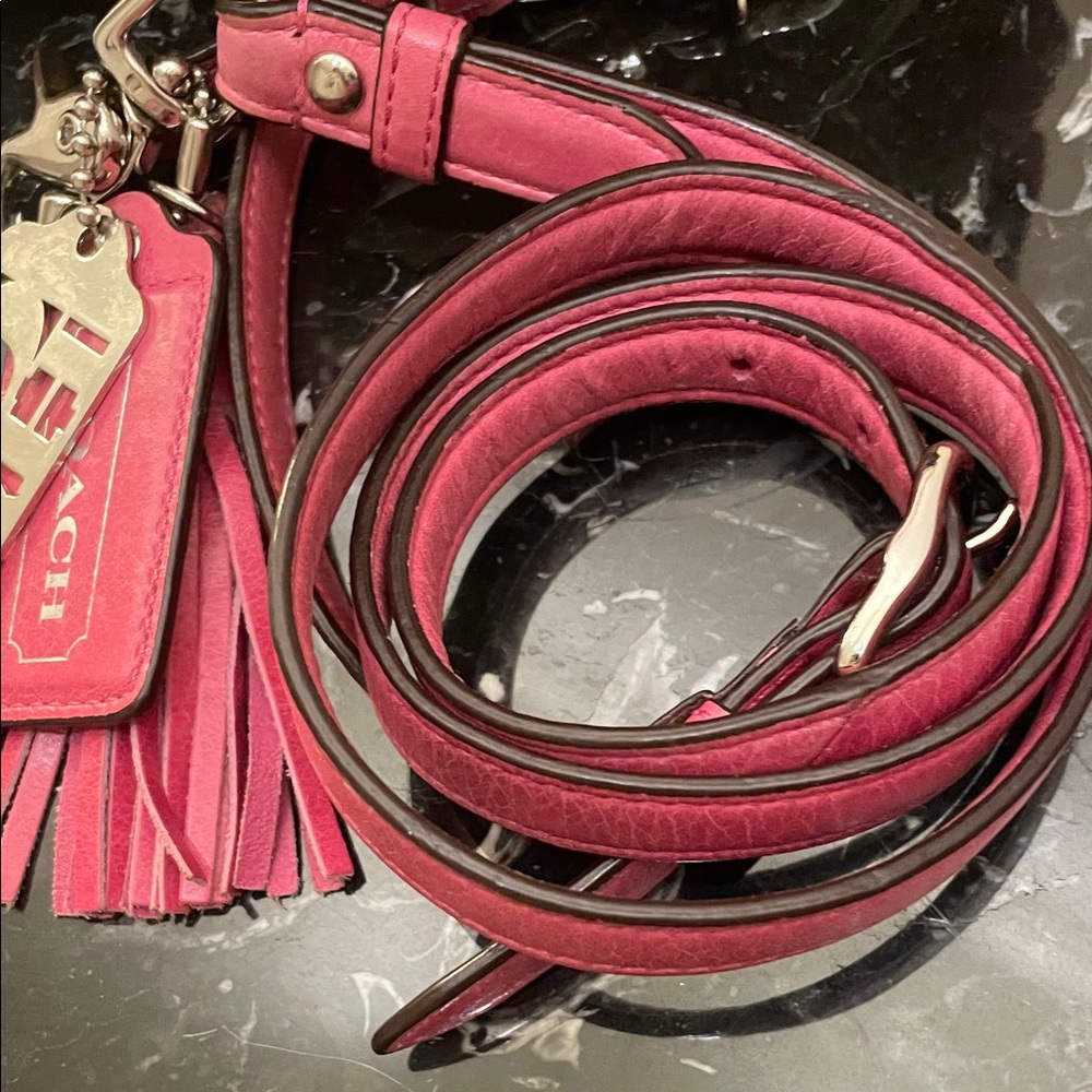 Coach Willis Pink & Brown 70th Anniversary Crossbody In Leather & Signature - Picture 4 of 13